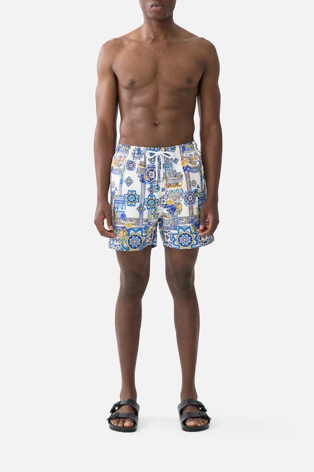 Camilla eBoutique MID LENGTH BOARDSHORT WITH ELASTIC WAIST MILLA IN SEVILLA, image 1 of 1 from CAMILLA