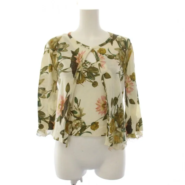 Dior Galliano Era Ensemble Knit Cardigan Sleeveless Top Floral Pattern Cashmere in Cashmere from The Reluxe, photo 1 of 1