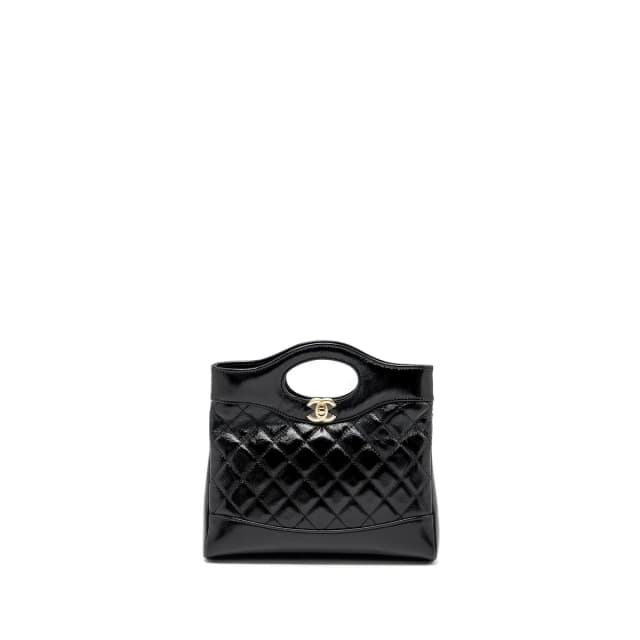 Chanel 24S Mini 31 Bag shiny Lambskin black GHW (microchip) in Black Lambskin from EMIER, photo 1 of 1