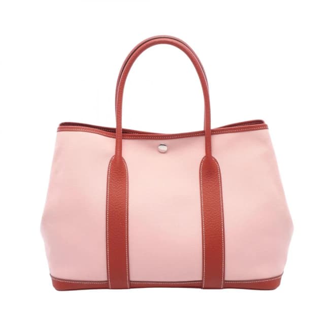 Hermès Tote Bag Garden Party PM Rose Sakura Rouge Ducese Canvas in Red Canvas from The Reluxe, photo 1 of 1