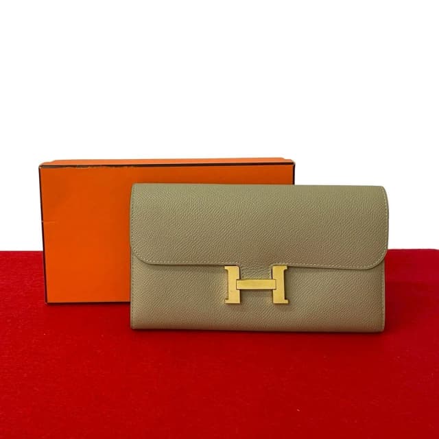 Hermès Constance Long Veau Epsom Wallet Billfold Beige in Beige Epsom leather from The Reluxe, photo 1 of 1