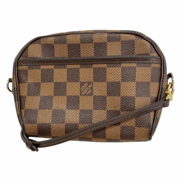 Louis Vuitton Shoulder Bag Damier Pochette Ipanema Ebene in Brown from The Reluxe, photo 1 of 1