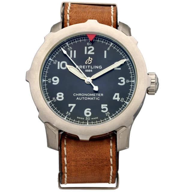 Breitling Aviator 8 AB2040 46mm Stainless Steel Watch in Leather from H&T, photo 1 of 1