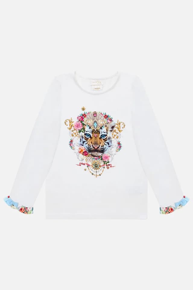 Camilla eBoutique KIDS LONG SLEEVE TEE W FRILL CUFF TORERO LIBERTINE, image 1 of 1 from CAMILLA