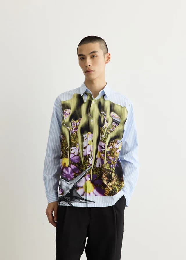 PAM Mind Garden Stripe Shirt in BLUE STRIPE, image 1 of 1 from Incu