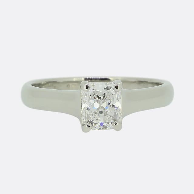 Tiffany & Co. 0.71 Carat Lucida Cut Diamond Solitaire Ring from The Vintage Jeweller, photo 1 of 1