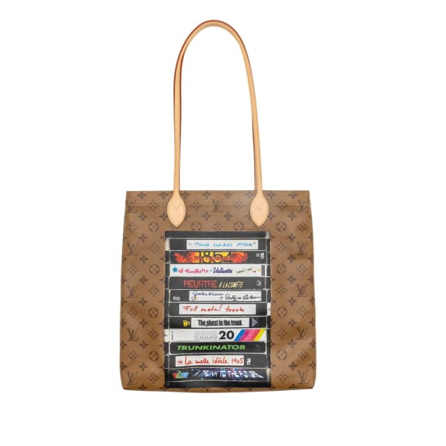 Louis Vuitton Carry It Tote VHS Tapes Print Monogram Reverse Canvas/Leather GHW in Canvas from EMIER, photo 1 of 1