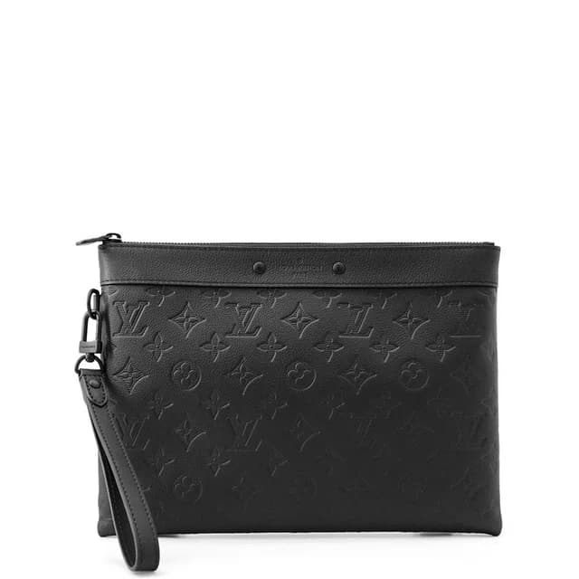 Louis Vuitton Clutch Monogram Shadow Pochette Toe Go Black in Black from The Reluxe, photo 1 of 1