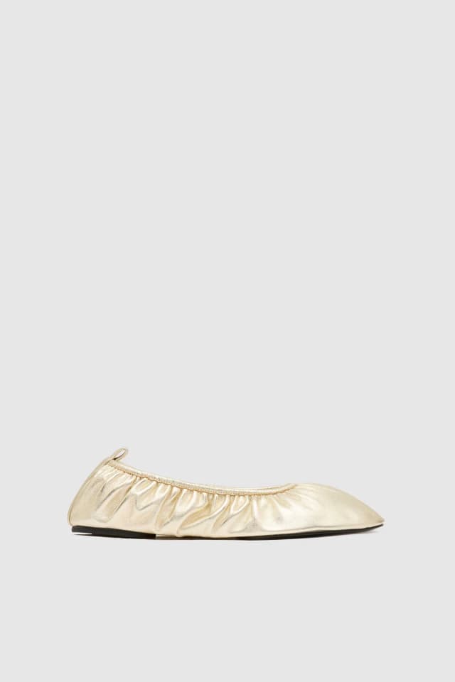 St Agni Classic Ballet Flat - Soft Gold, image 1 of 1 from St. Agni