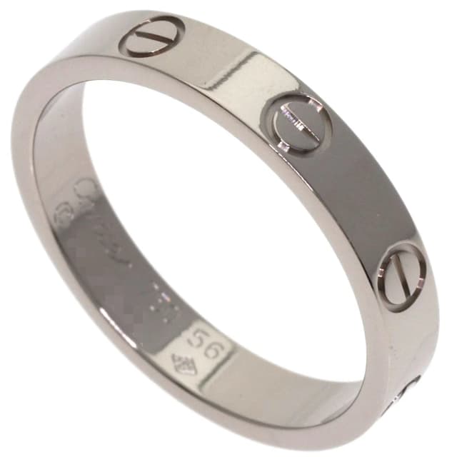 Cartier Mini Love Ring 56 18K White Gold in White from The Reluxe, photo 1 of 1