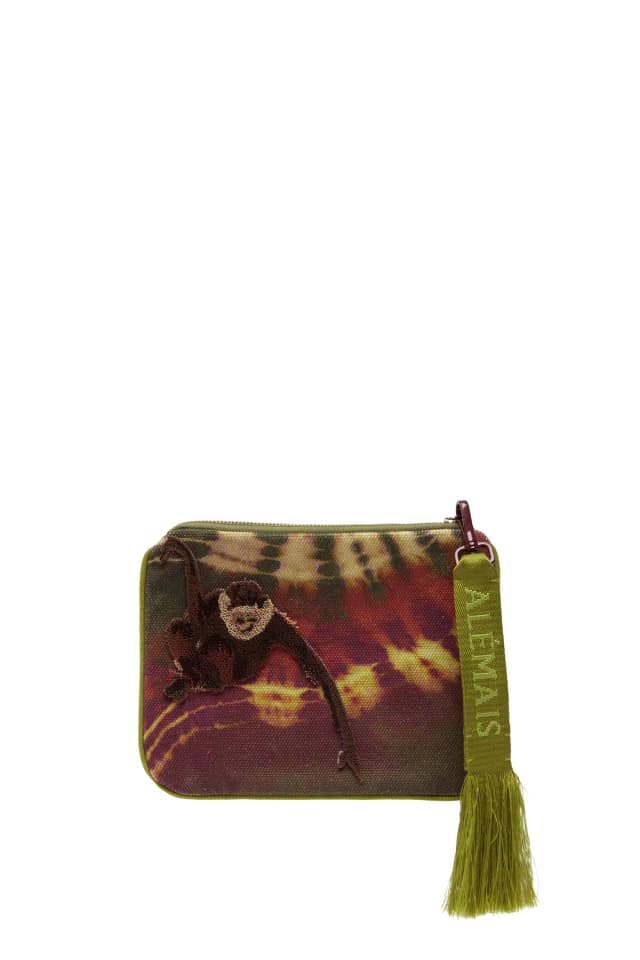 2504 - RESORT 26 SAFI TEXTURED PATCH ZIP POUCH, image 1 of 1 from Alemais