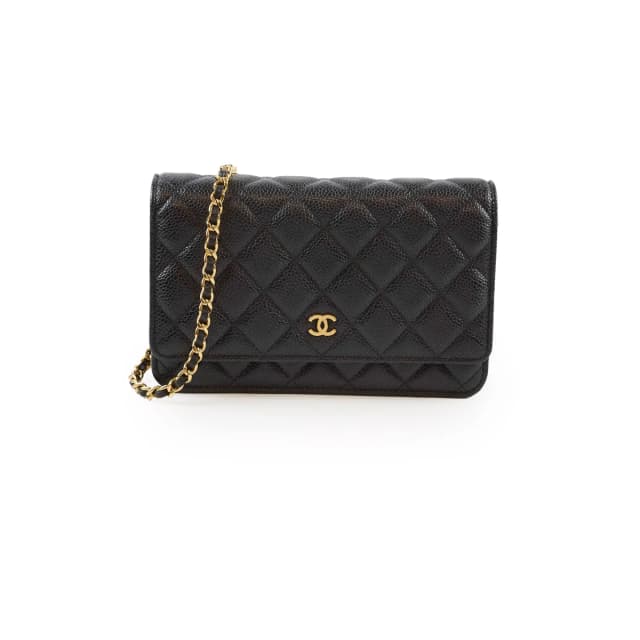 Chanel WOC Classic Wallet On Chain Caviar Black Microchipped in Black Caviar leather from The Purse Affair, photo 1 of 1