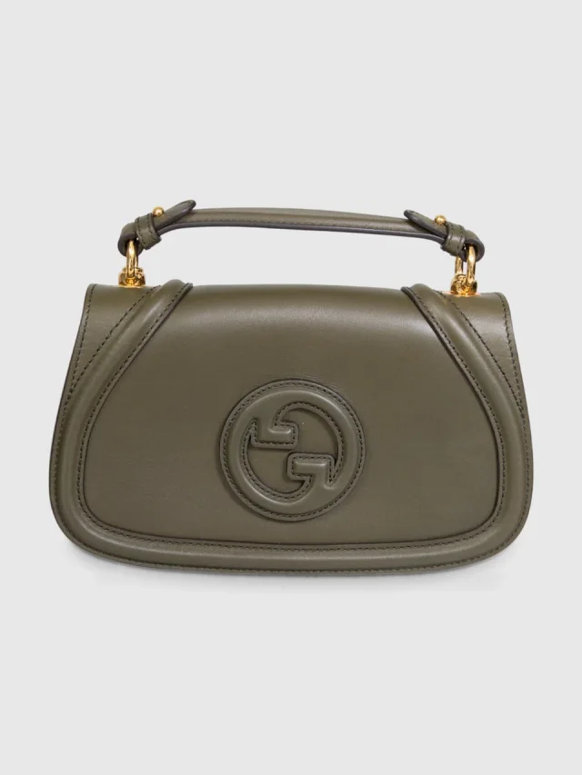 Gucci Khaki Leather Blondie Bag in Green Leather from Csd, photo 1 of 1