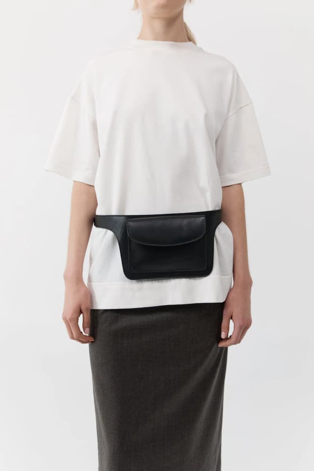 St Agni Pocket Detail Belt - Black, image 1 of 1 from St. Agni