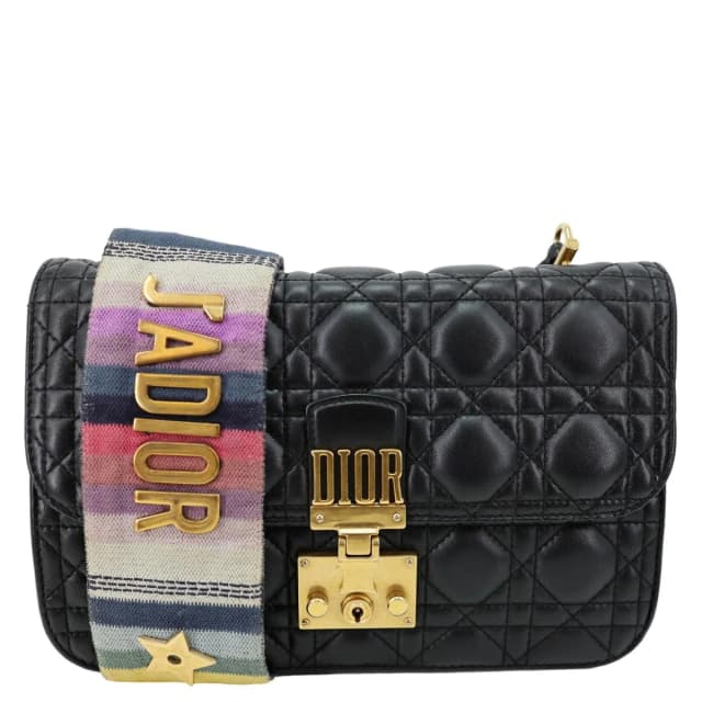 Dior Dioraddict Quilted Lambskin Leather Shoulder Bag Black in Black Lambskin from Dallas Designer Handbags, photo 1 of 1