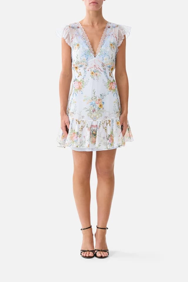 Camilla eBoutique RUFFLE SLEEVE SHORT DRESS SEVILLE SWEETHEART, image 1 of 1 from CAMILLA
