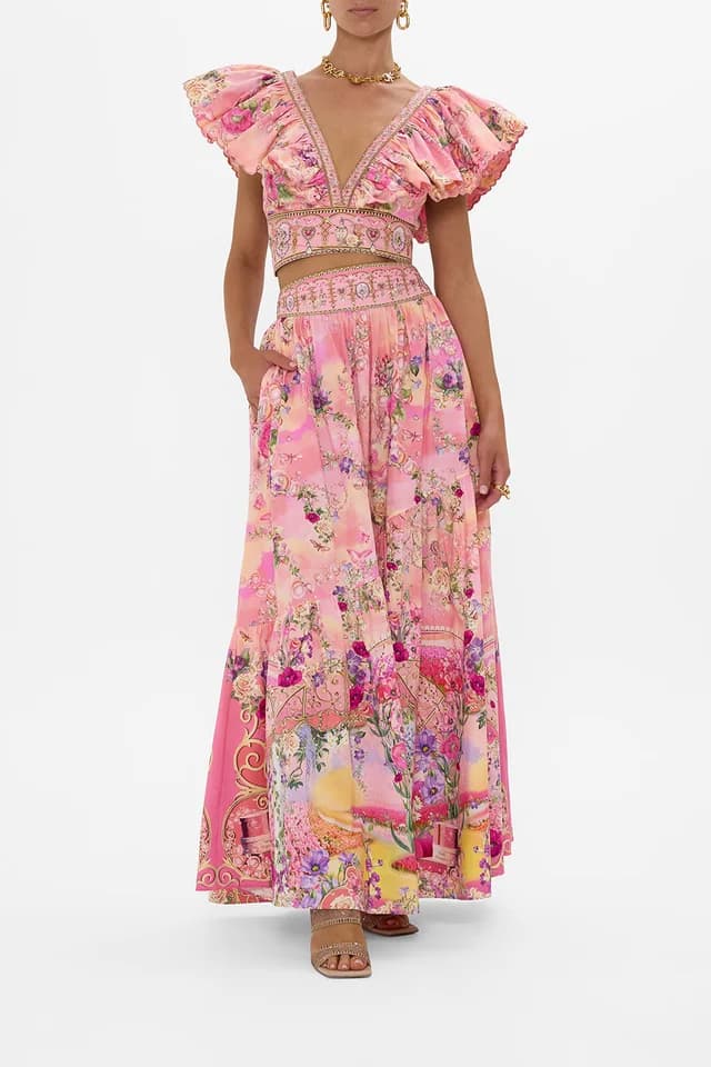 Camilla eBoutique RUFFLE WRAP TOP TOTALLY OZMOPOLITAN, image 1 of 1 from CAMILLA
