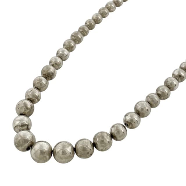 Tiffany & Co. Necklace Ball Chain Graduated Choker 925 Sterling Silver in Silver from The Reluxe, photo 1 of 1