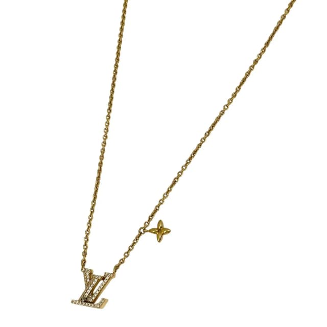 Necklace LV Iconic Rhinestone Gold in Gold from The Reluxe, photo 1 of 1