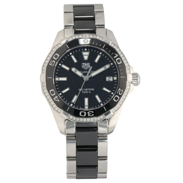 TAG Heuer Aquaracer WAY131G 35mm Stainless Steel Watch from H&T, photo 1 of 1