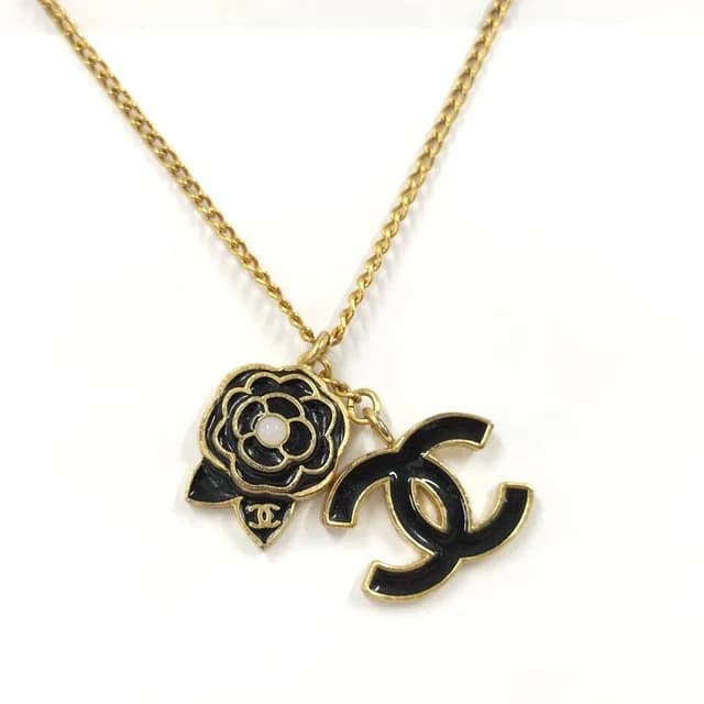 Chanel 02A CC Logo Camellia Necklace from The Reluxe, photo 1 of 1