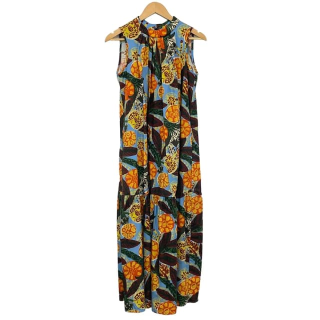 Max Mara Weekend Dress M Light Blue Orange Multi 40 in Blue from The Reluxe, photo 1 of 1
