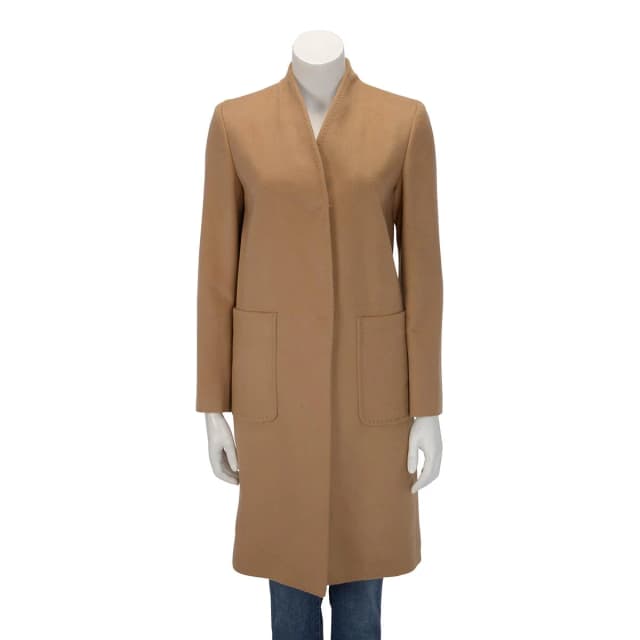 Max Mara Melton Patch Pocket Coat IT 38 in Caramel Wool from Blue Spinach, photo 1 of 1