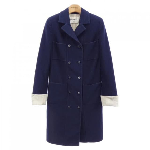 Chanel Coat Navy in Navy from The Reluxe, photo 1 of 1