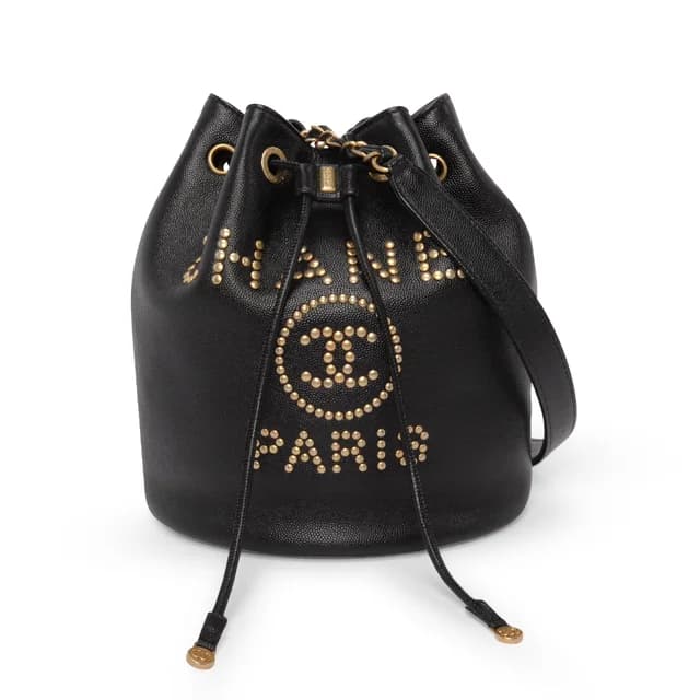 Chanel Caviar Small Deauville Bucket Bag in Black Caviar leather from Blue Spinach, photo 1 of 1