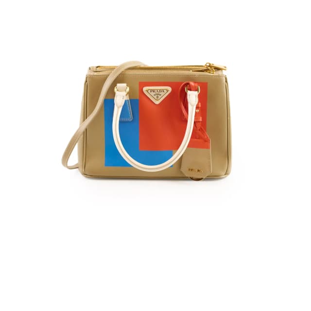 Prada Small Galleria Saffiano Bag Limited Edition Tri-Colour in Saffiano leather from The Purse Affair, photo 1 of 1