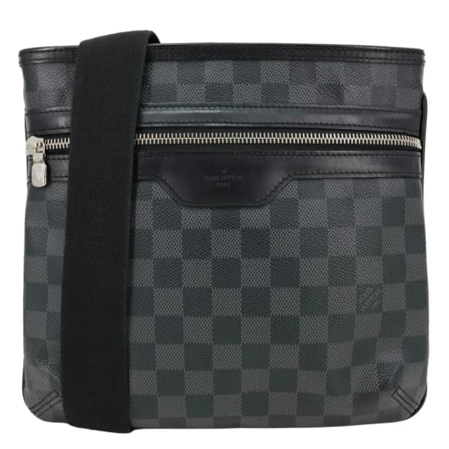 Louis Vuitton Thomas Damier Graphite Messenger Bag Black in Black Coated canvas from Dallas Designer Handbags, photo 1 of 1