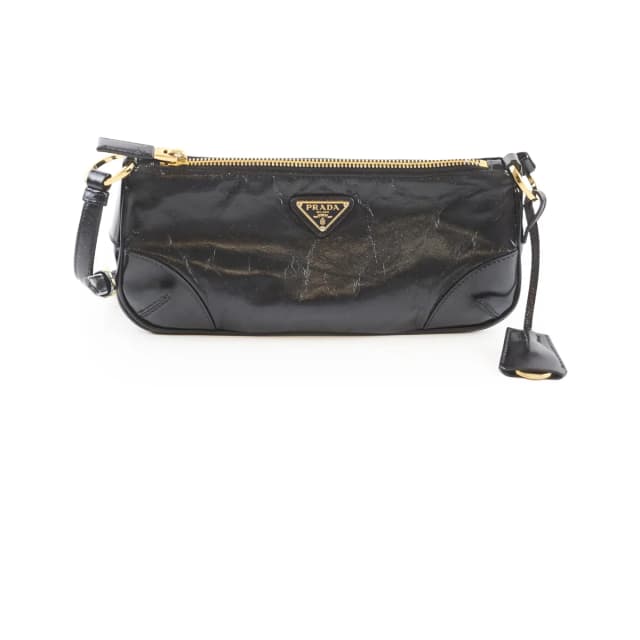 Prada Re edition 2002 Pochette Black in Black Calfskin from The Purse Affair, photo 1 of 1