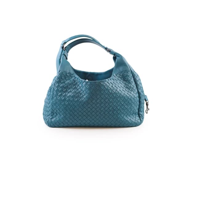 Bottega Veneta Medium Intrecciato Campana Hobo Bag Blue in Blue Woven leather from The Purse Affair, photo 1 of 1