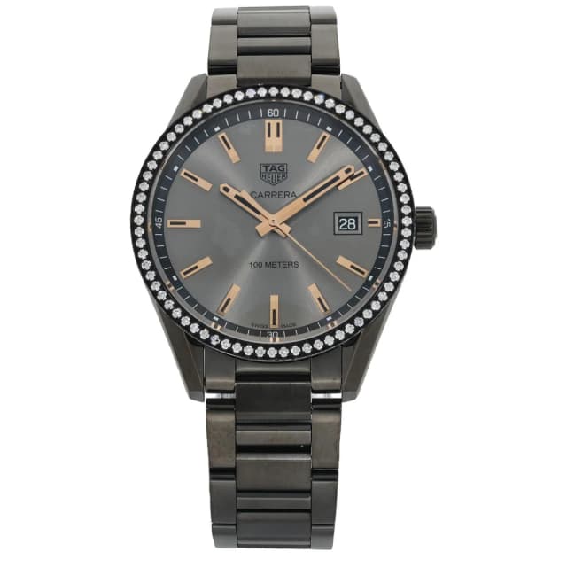 TAG Heuer Carrera WAR1115 39mm PVD Stainless Steel Watch from H&T, photo 1 of 1