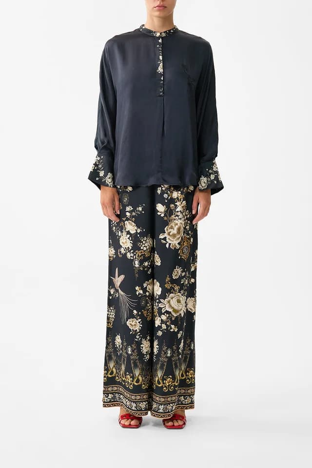 Camilla eBoutique RELAXED PLACKET DETAIL SHIRT FLAMENCO FOLKLORE, image 1 of 1 from CAMILLA