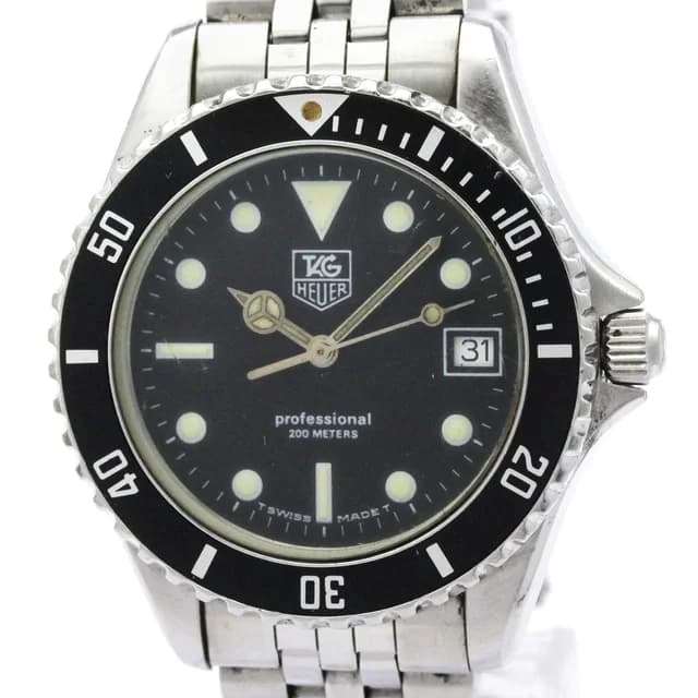 TAG Heuer 1000 Stainless Steel Quartz Mens Watch 980.013 in Black from Elady, photo 1 of 1