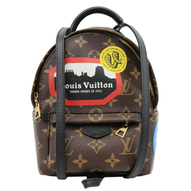 Louis Vuitton Palm Spring World Tour Monogram Canvas Backpack Brown in Brown Coated canvas from Dallas Designer Handbags, photo 1 of 1