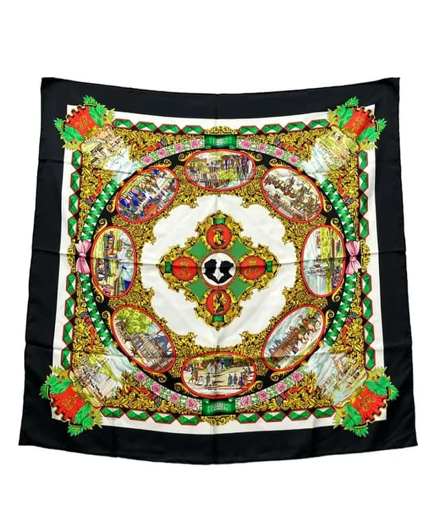 Hermès Scarf Carre 90 Silk 100% L'entente Cordiale in Silk from The Reluxe, photo 1 of 1