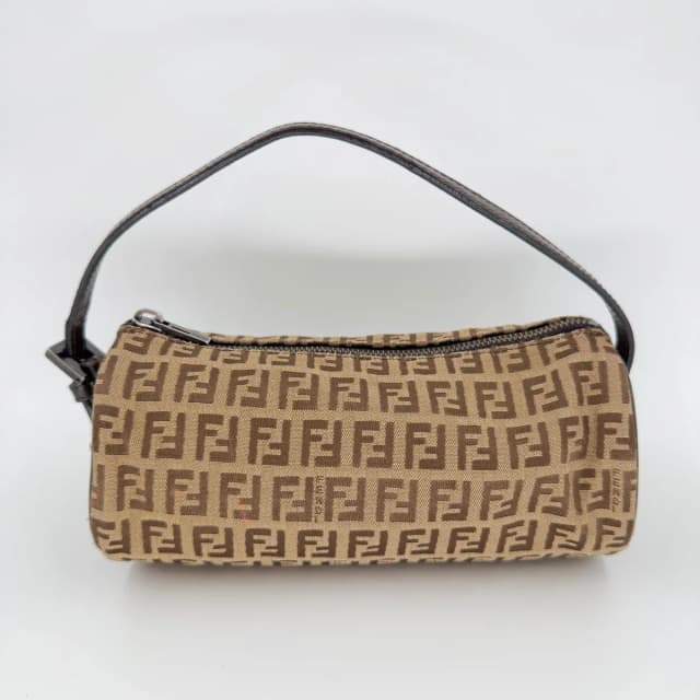 Fendi Brown Shoulder Bag with Signature Monogram in Brown Leather from SparklesnDreams, photo 1 of 1