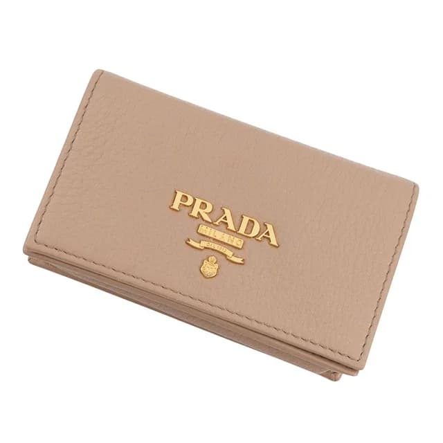 Prada Card Case Logo Leather Wallet Business in Leather from The Reluxe, photo 1 of 1