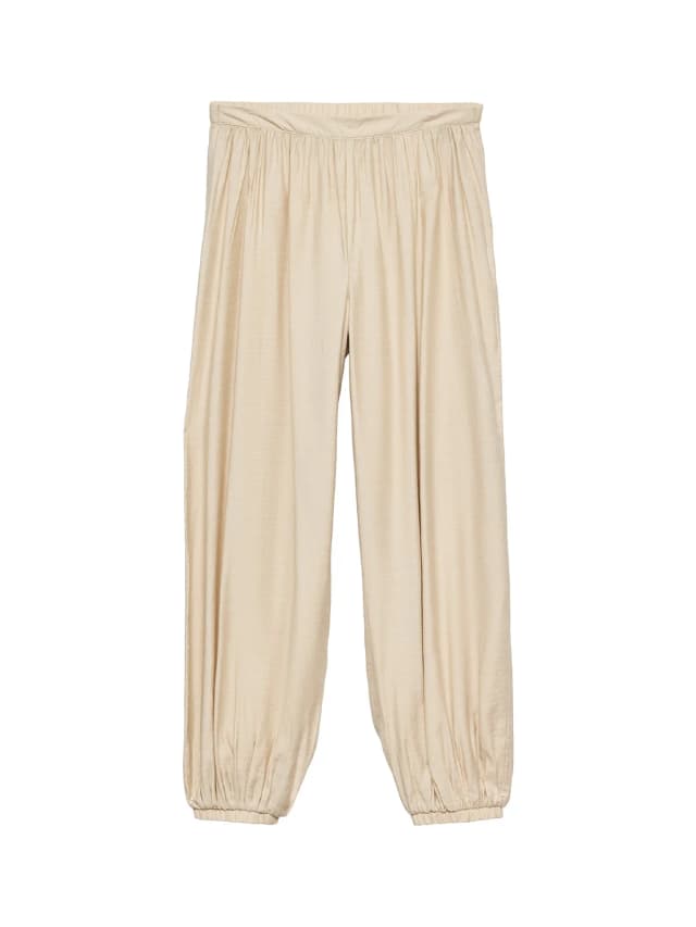 Vero Moda Zoey Balloon Trousers Beige in Cement, image 1 of 1 from Fenwick