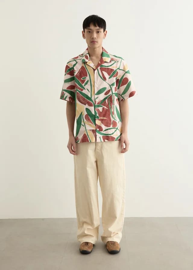 Jacquemus La Chemise Fonccio in PRINT ABSTRACT VEGETAL PI, image 1 of 1 from Incu