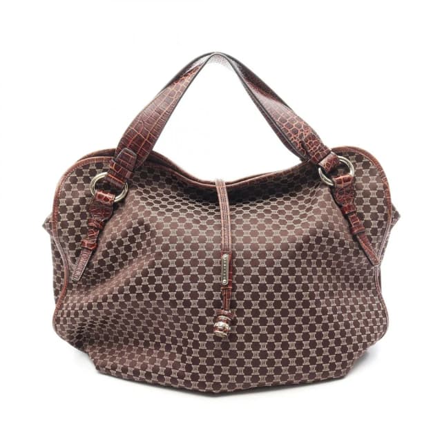 Celine Handbag Bitter Sweet Macadame Croco in Canvas from The Reluxe, photo 1 of 1