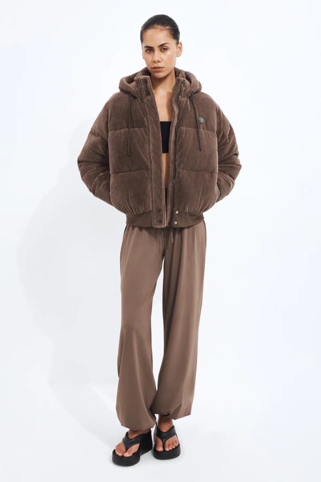 Athletica Active Harem Pant in MOCHA, image 1 of 1 from Aje