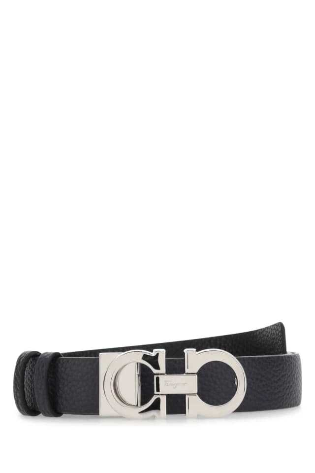 Ferragamo Mirtonero Belt — Navy in Navy Calfskin from HEWI, photo 1 of 1