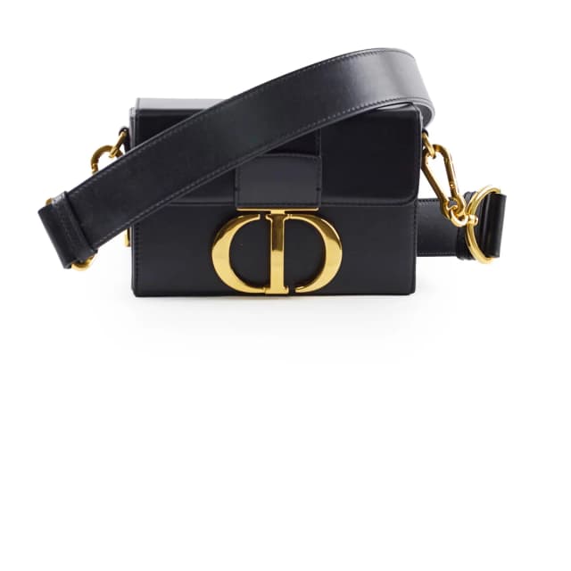 Dior 30 Montaigne Box Bag Black in Black Box leather from The Purse Affair, photo 1 of 1