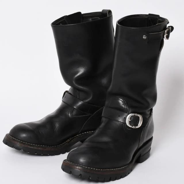 Chrome Hearts Wesco Boss Boots CH Cross Gunslinger Ball 8 in Leather from The Reluxe, photo 1 of 1