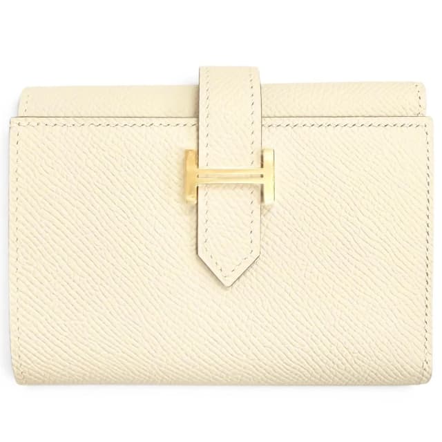 Hermès Bearn Convenience Verso Veau Epsom Craie Gold Trifold Wallet Large in White Epsom leather from The Reluxe, photo 1 of 1