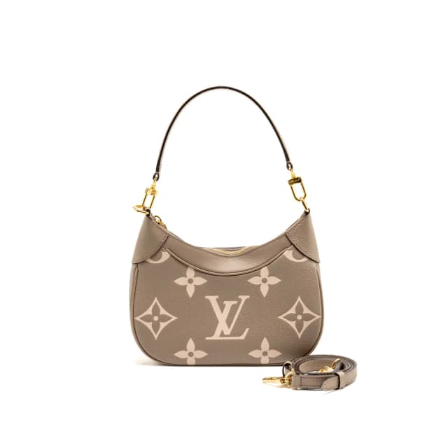 Louis Vuitton Bagatelle Monogram empreinte Leather Bicolor Grey/Crème Beige GHW in Beige Leather from EMIER, photo 1 of 1