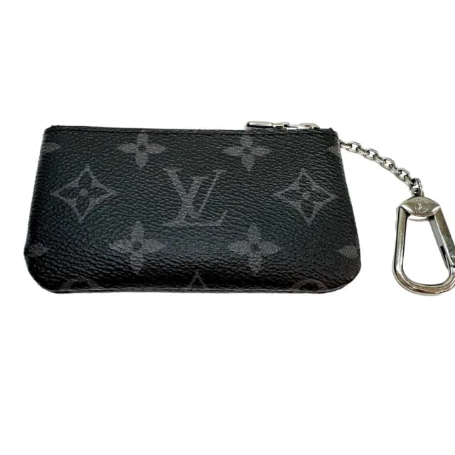 Louis Vuitton Pochette Cles Monogram Eclipse Key Case Black Key Holder in Black from The Reluxe, photo 1 of 1
